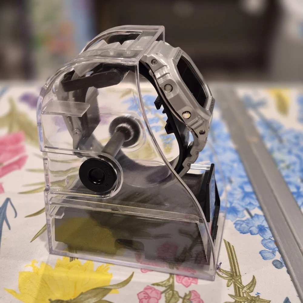 G-ShockMen's Digital Silver-Tone Resin Watch 43.8mm, DW5600FF - Picture 2 of 3